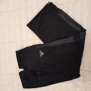 EUC Adidas Supernova 3/4 Length Workout Leggings Black Size Small